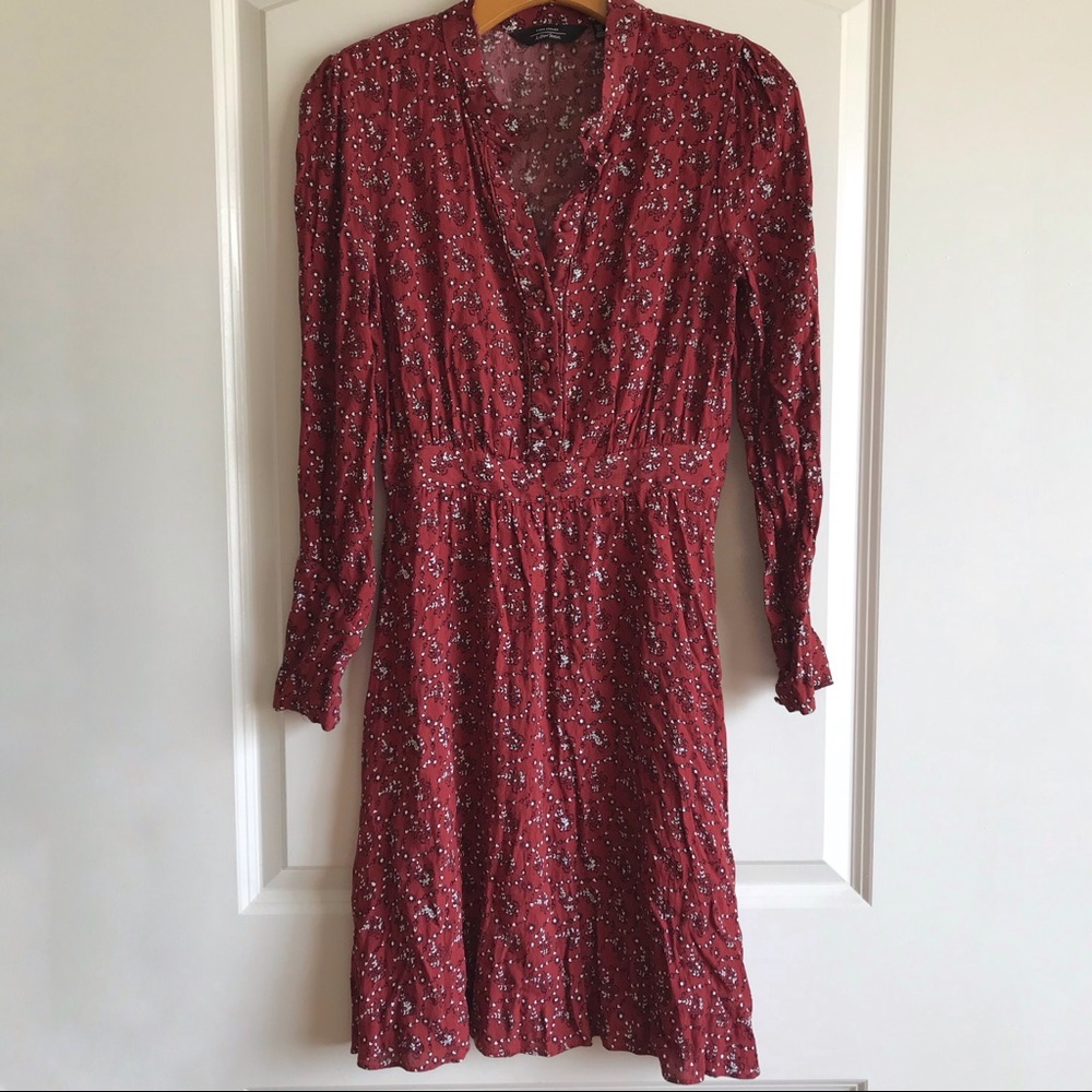 & Other Stories Red Floral Dresw